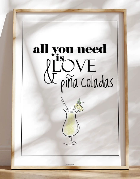 Drinks plakat - Piña Colada