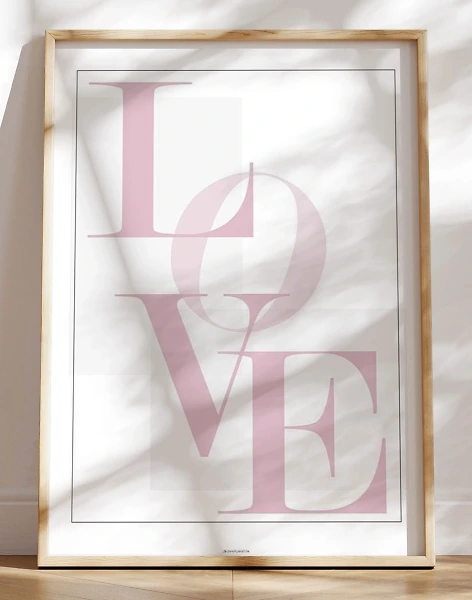 Enkel LOVE plakat