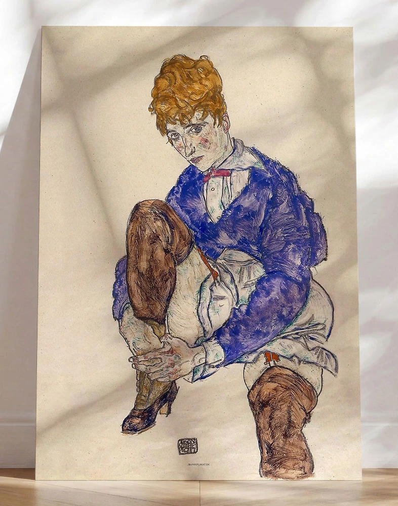 Egon Schiele - Portrait of the Artist's Wife