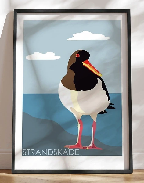 Grafisk plakat - Strandskade