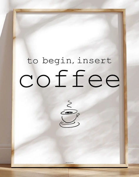 Insert coffee plakat
