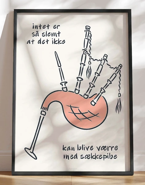 Tekstplakat - Intet er så slemt