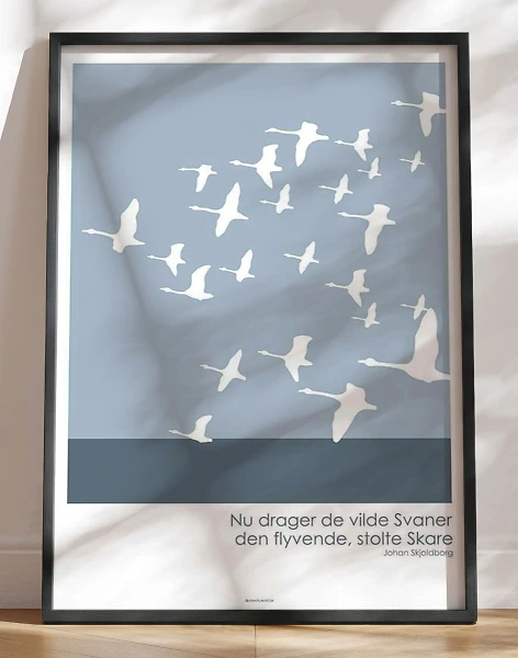 Grafisk plakat - Svaneflokken