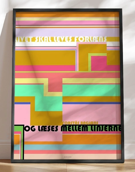 Grafisk plakat - Livet skal leves