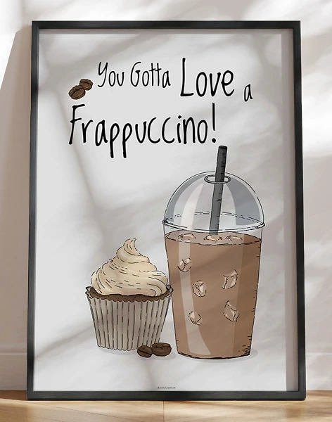 Kaffeplakat - Frappe