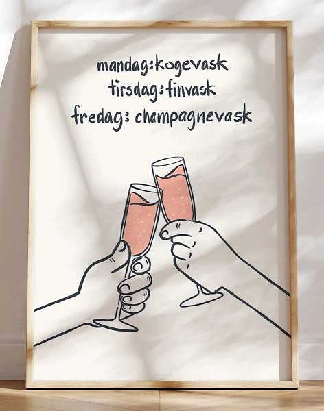 Champagnevask plakat