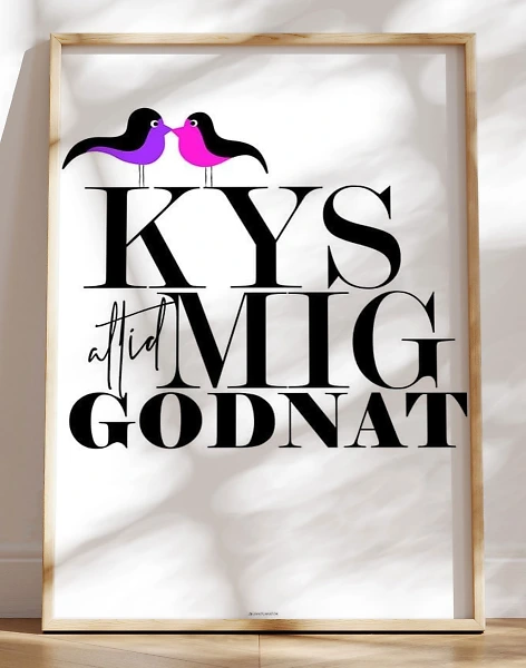 Kys mig godnat - Birds plakat