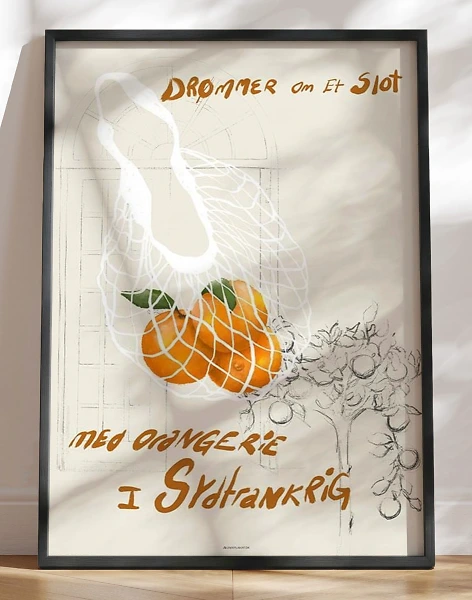 Kunstplakat - Orangerie i Sydfrankrig