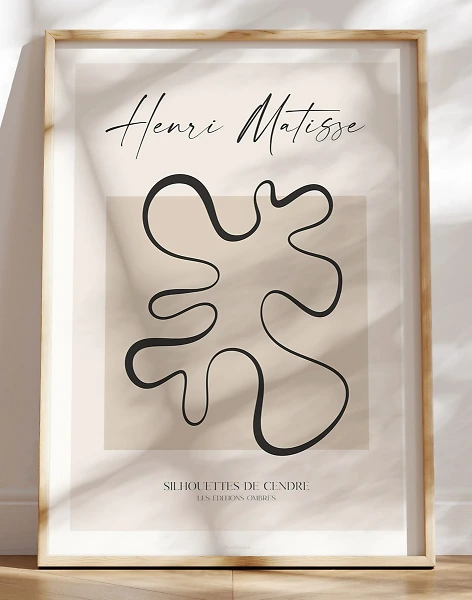 Henri Matisse kunstplakat - Silhouettes de cendre II