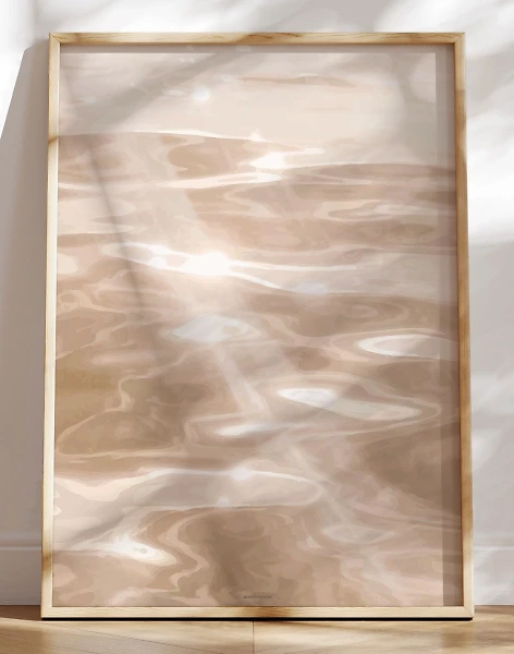 Grafisk plakat - Golden Surface