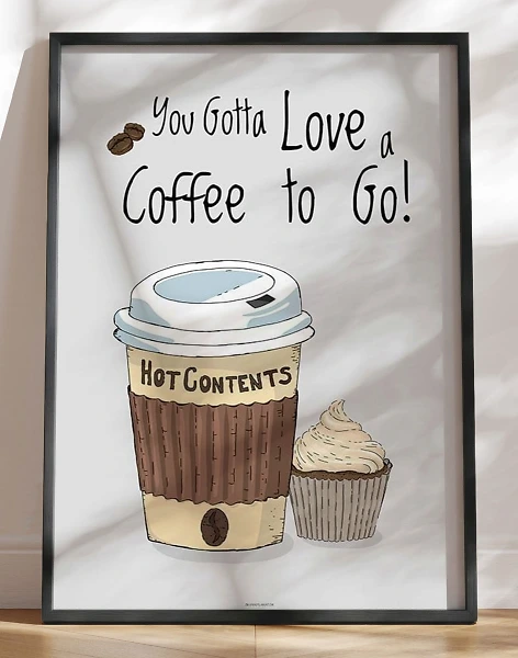 Kaffeplakat - Coffee to Go