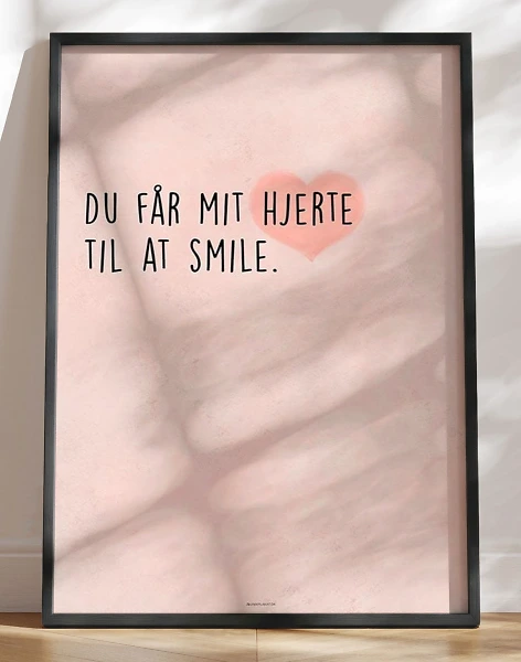 Søde kærlighedscitater - Du får mit hjerte