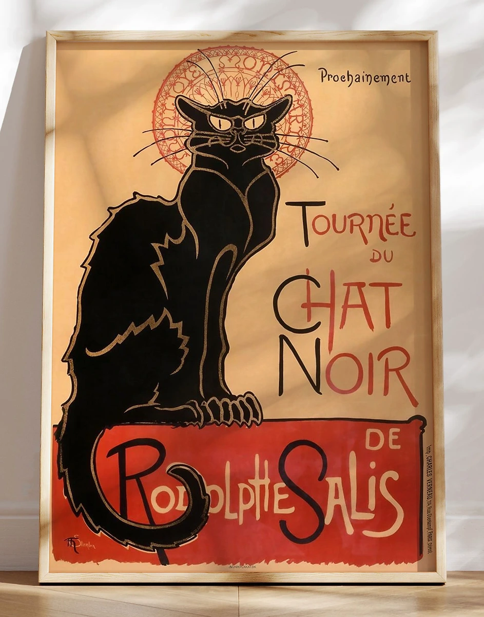 Chat Noir kabaret plakat af Théophile Alexandre Steinlen