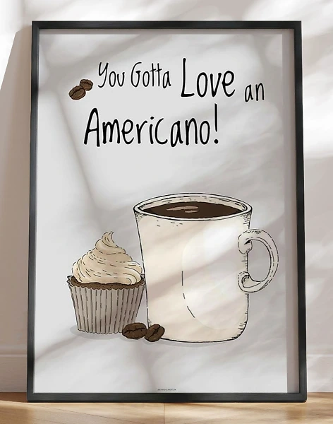 Kaffeplakat - Americano