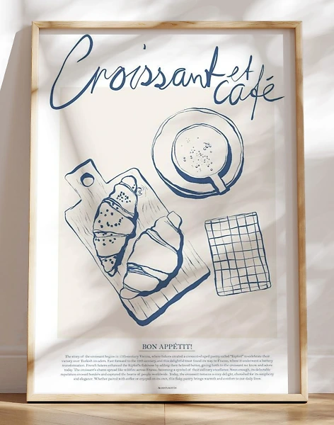 Croissant et café - hyggelig madplakat med fransk morgenbord