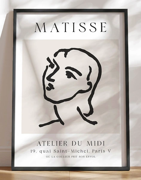 Matisse skitse - Woman's face