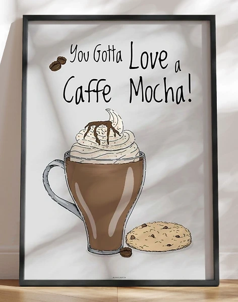 Kaffeplakat - Caffe Mocha