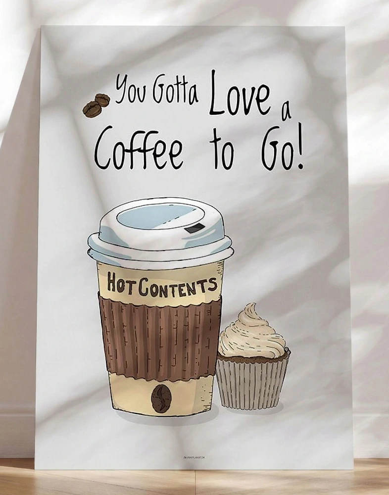 Kaffeplakat - Coffee to go