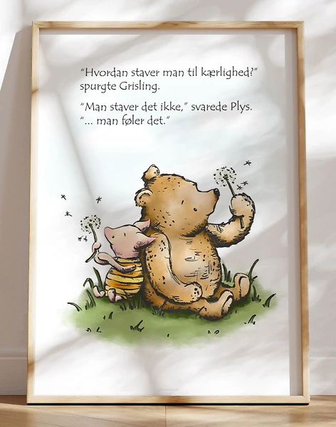 Peter Plys plakat - Stave til kærlighed