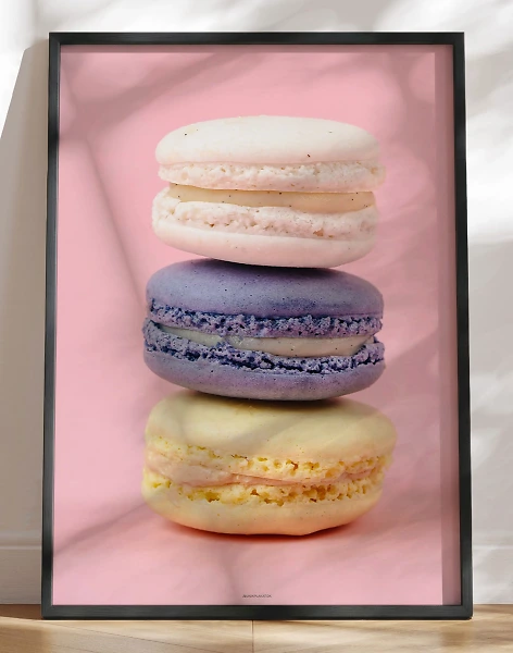 Plakat med macarons - Me and my macarons