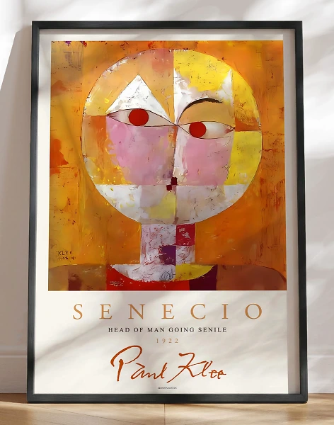 Paul Klee plakat - Senecio (Head of man)