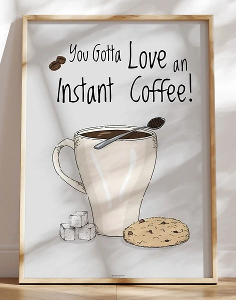 Kaffeplakat - Instant Coffee