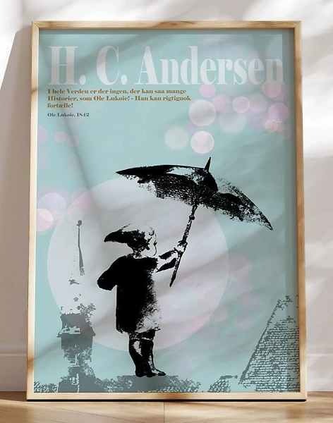 H. C. Andersen plakat - Ole Lukøje