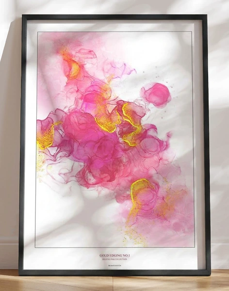 Gold edging no. 1 - kunstplakat