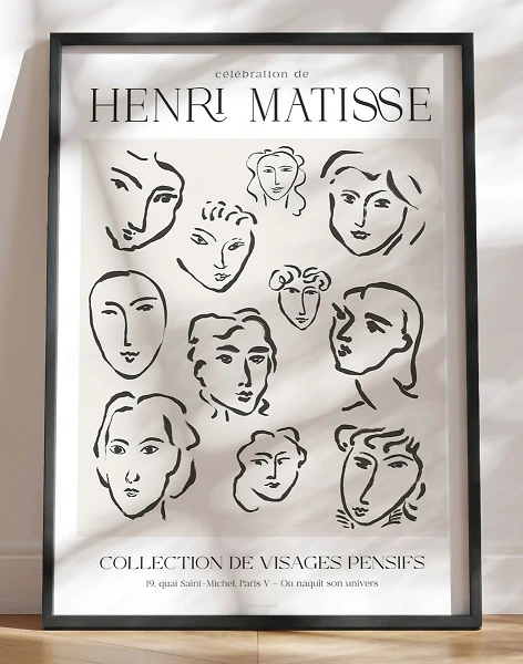 Inspired by Matisse - Female faces