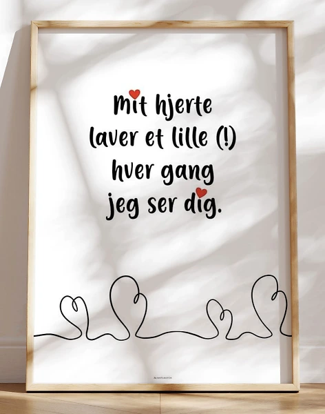 Citat om kærlighed - Mit hjerte laver et (!)