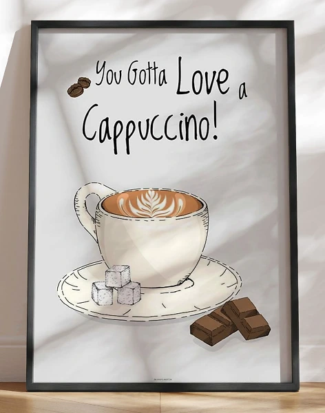Kaffeplakat - Cappuccino