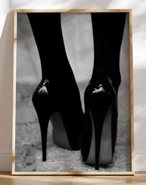 Grafisk plakat - Black Stilettoes