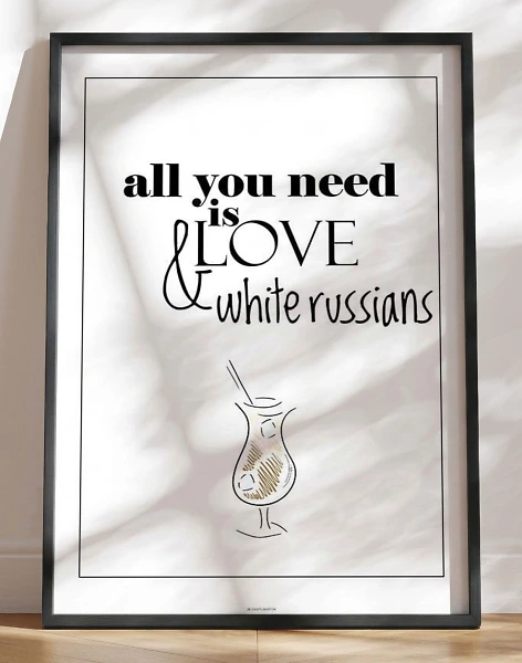 Drinks plakat - White Russian