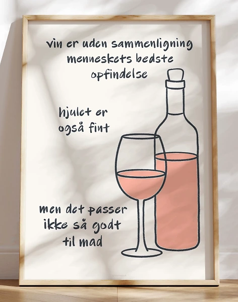 Sjov vinplakat - Den bedste opfindelse