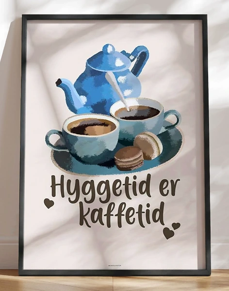 Kaffeplakat - Kaffetid er hyggetid